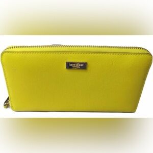 Kate Spade Yellow Zip Wallet